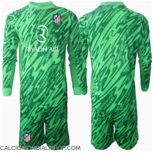 Maglie da calcio Atletico Madrid Portiere Seconda Maglia Bambino 2024-25 Manica Lunga (+ Pantaloni corti)